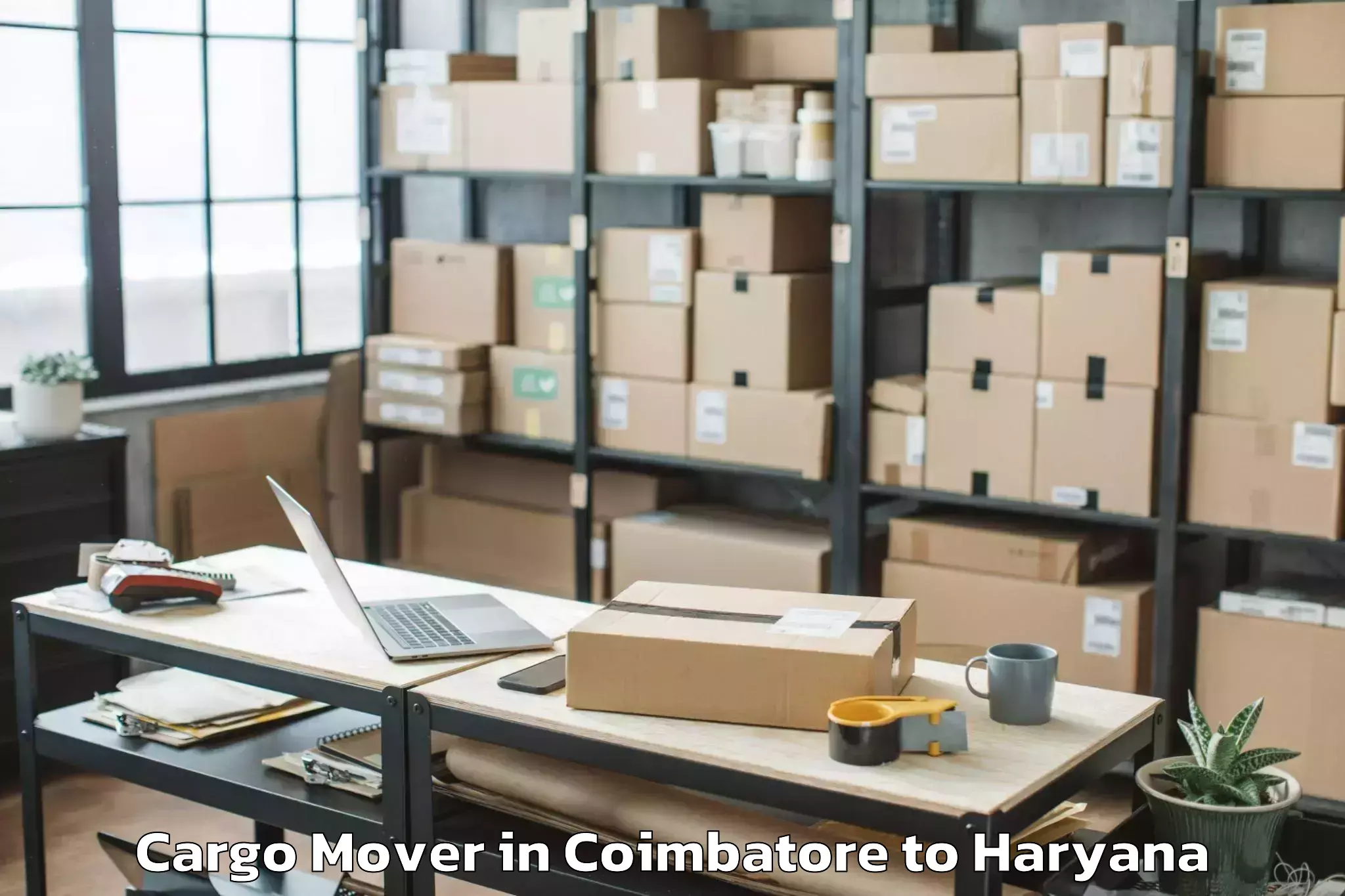 Top Coimbatore to Panipat Cargo Mover Available